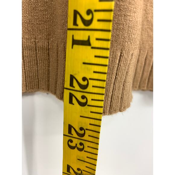 On Twelfth Brown Turtle Neck Long Sleeve Sweater Top Size S - Picture 8 of 8